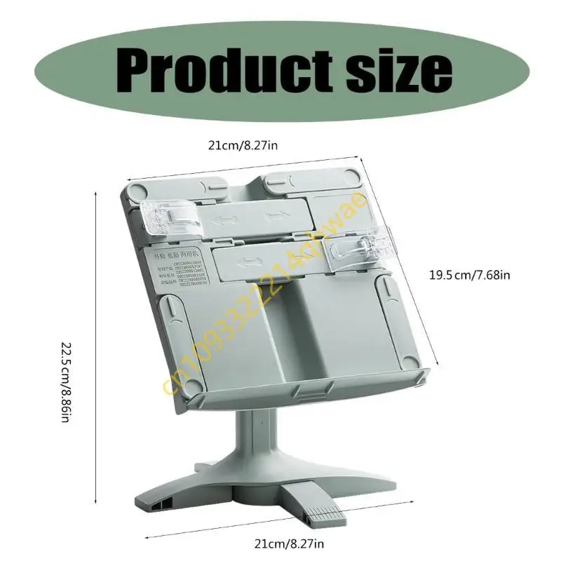 Hands Book Stands for Reading, Angles Hight Ajuste Book Setor com clipe papel para livros receitas didáticos Tablet