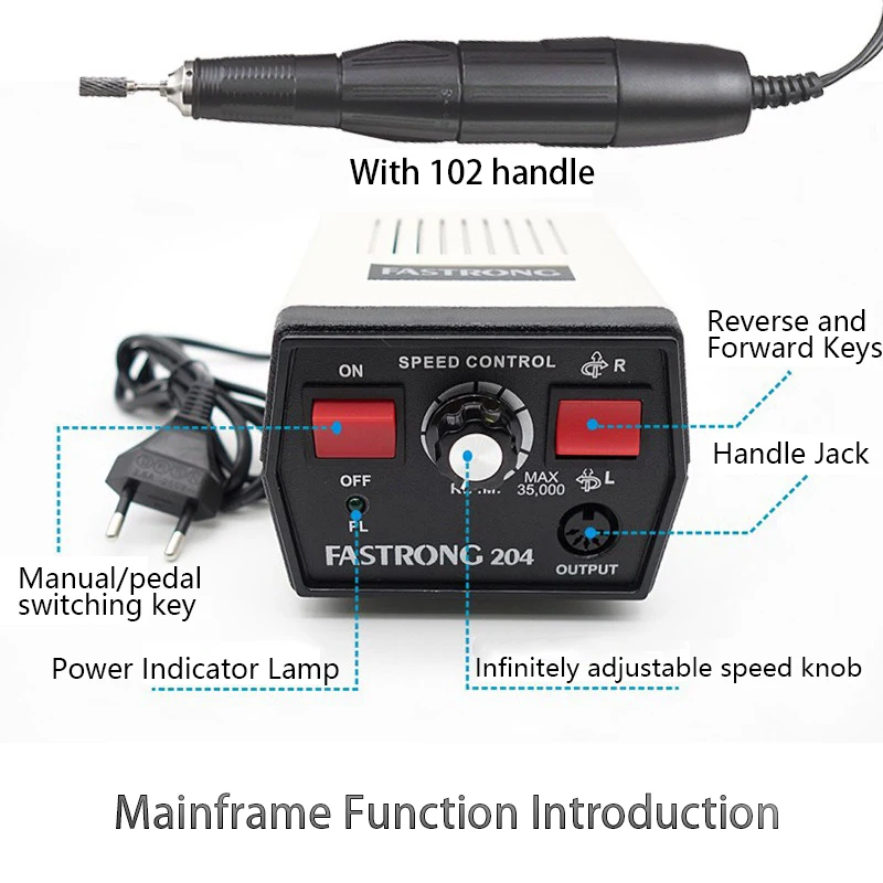 VVDental Dental 35000RPM Plaster Grinding Micromotor Polisher Dental Micro Motor With Handle Grinder Dentistry Laboratory Tools