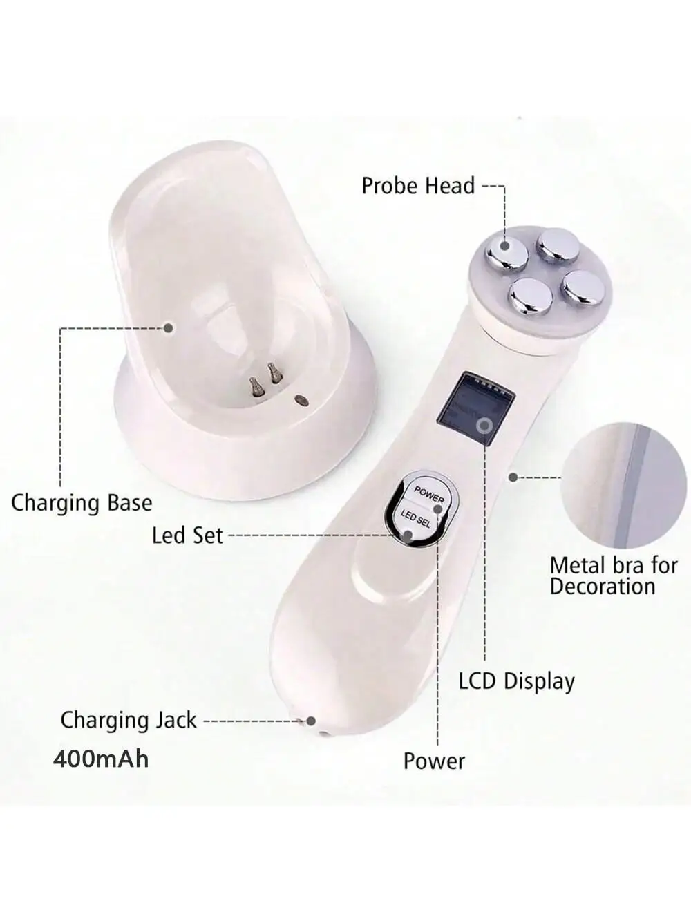 منتجات التجميل المهنية الوجه التقشير بالموجات فوق الصوتية مجرفة قشر الوجه الأنظف الجلد الغسيل ملعقة أدوات العناية بالبشرة #6