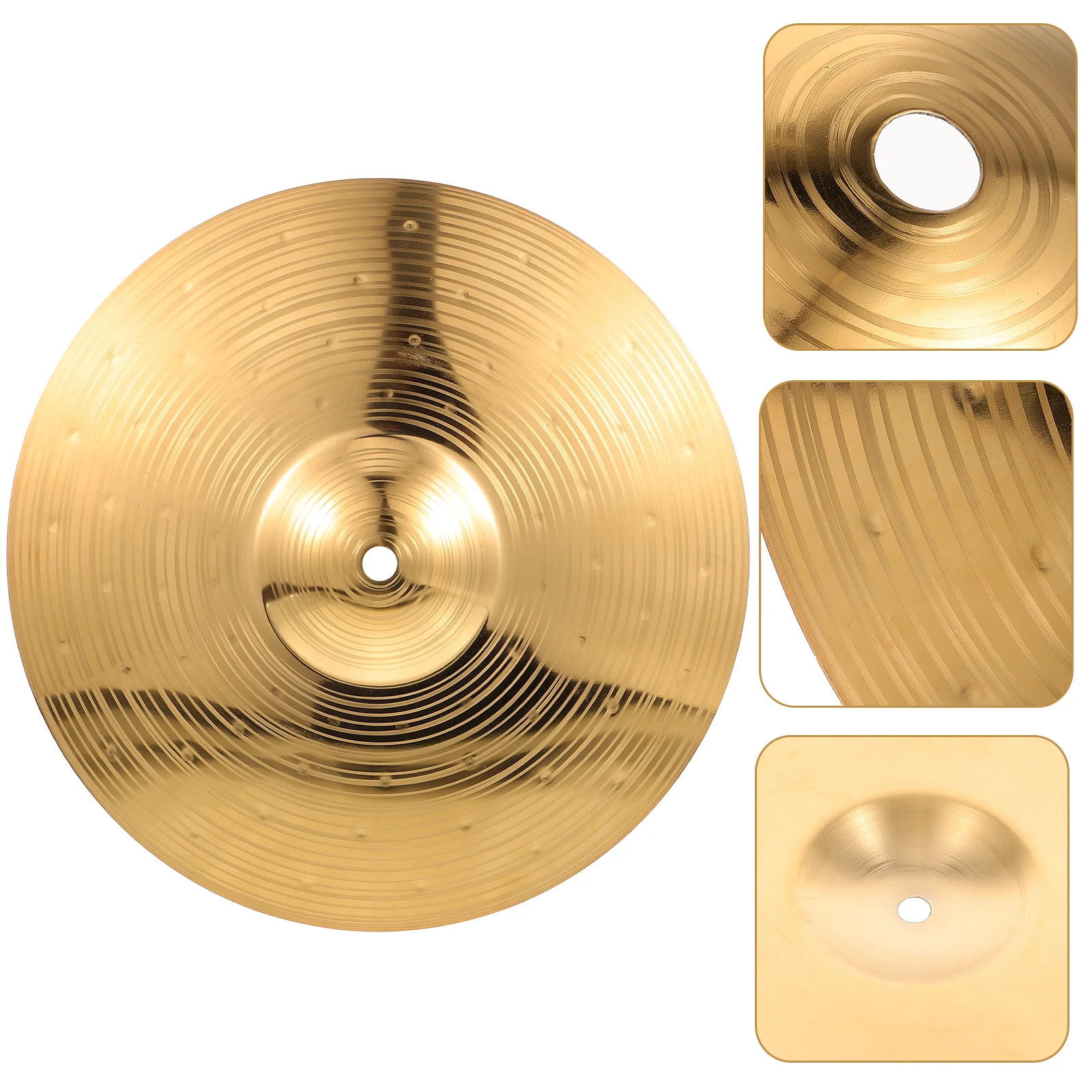 

Splash Cymbal Musical Instrument Rock Drum Golden Alloy Metal for Drums