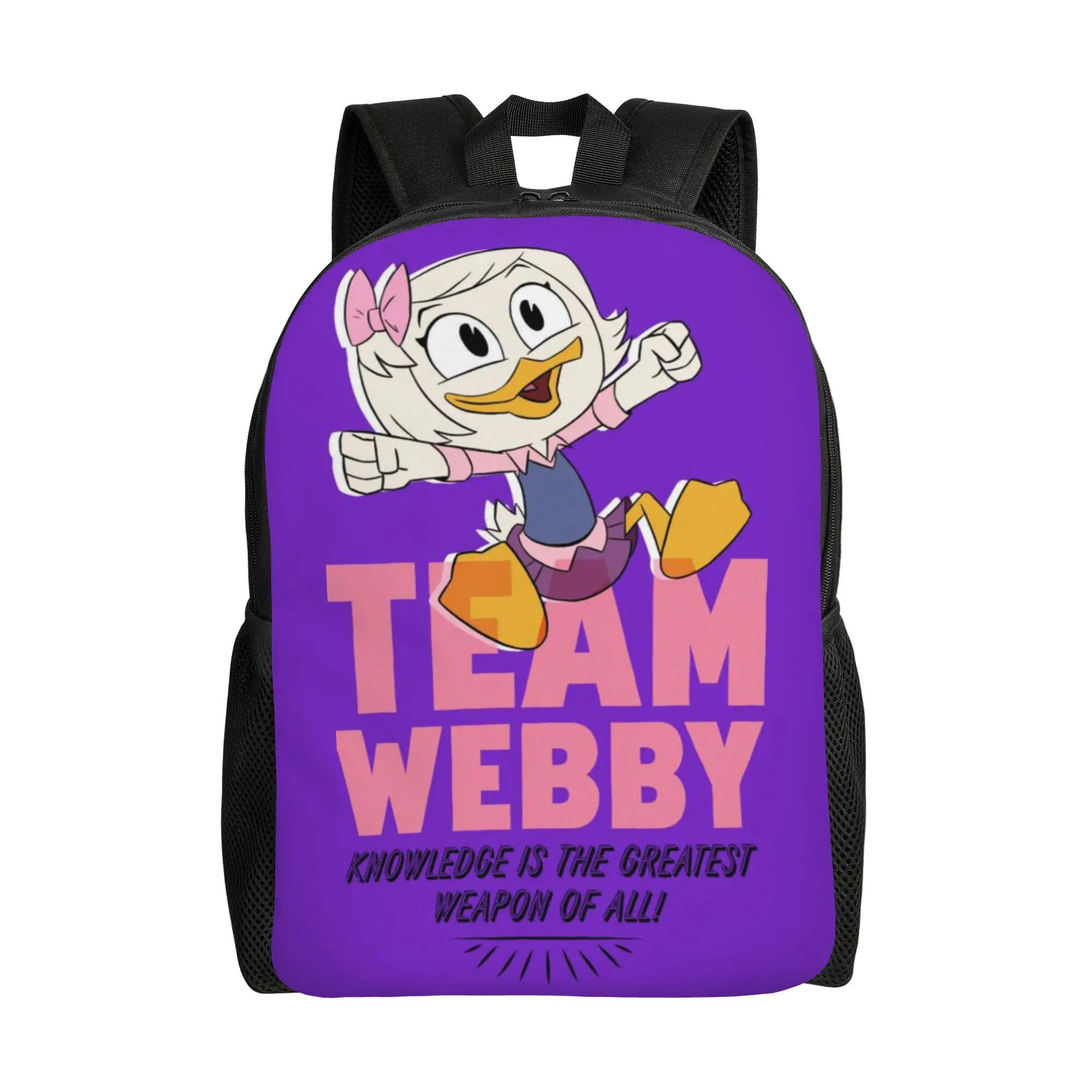 

Back to school season Webby Backpack DuckTales College Student Portable Backpack
