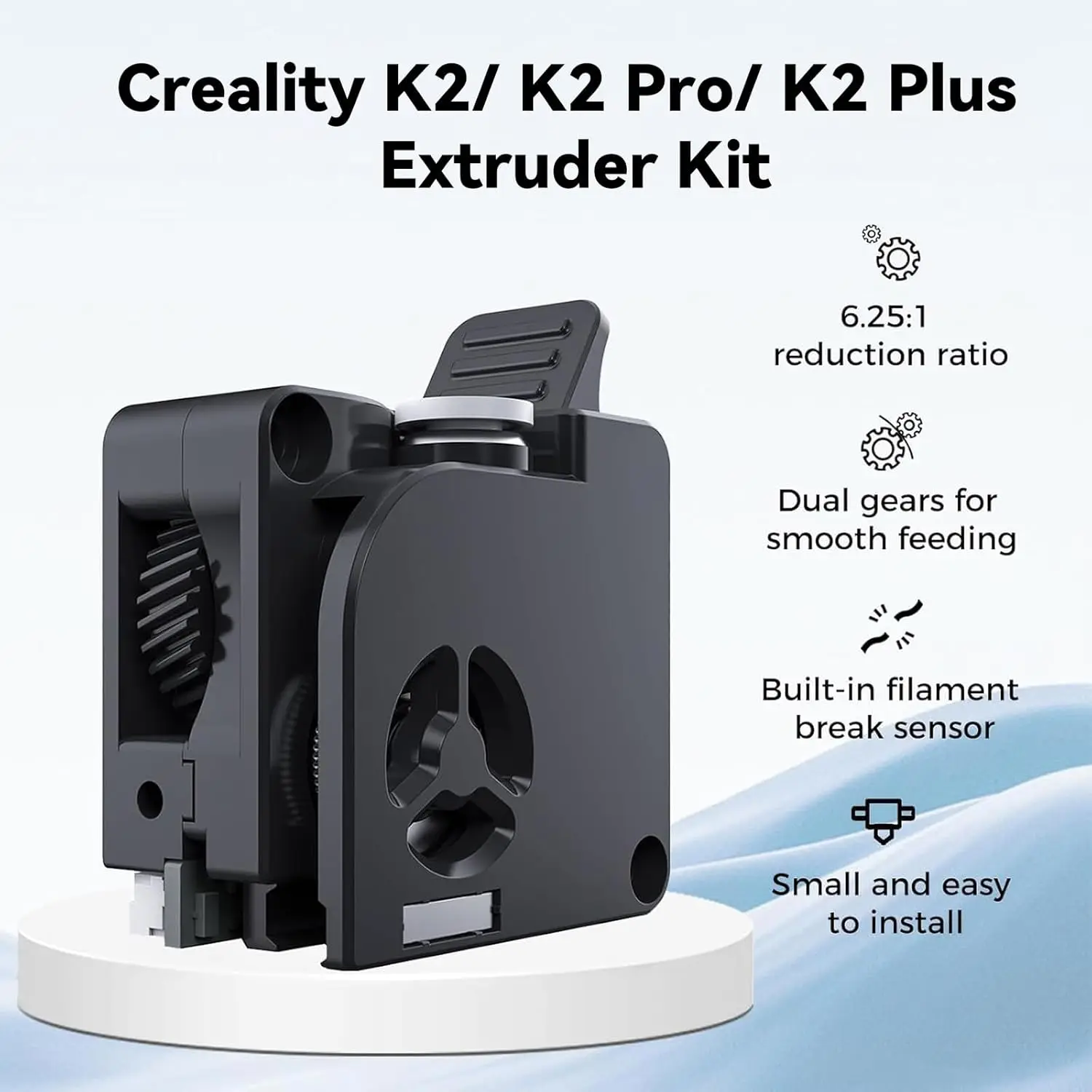 Creality Official K2 Plus Extruder Kit, Built-in Filament Break Sensor, High-Hardness Dual Gears for 3D Printer K2/ K2 Pro Combo