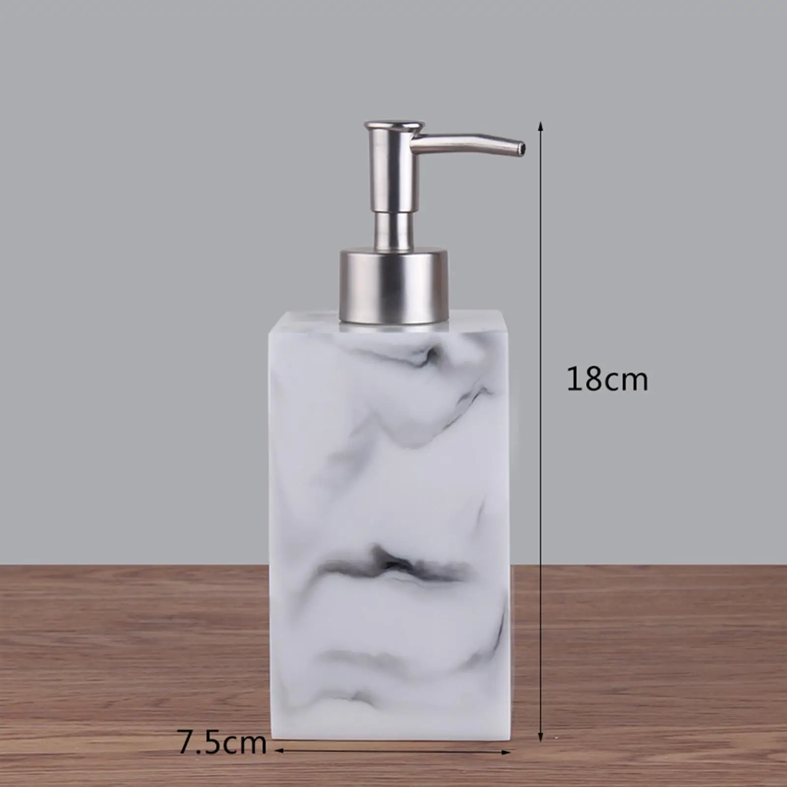 Marble Texture Soap Dispenser Bathroom Liquid Container Durable Salon Dispenser for Laundry Room Home Kitchen Hotel Bathroom