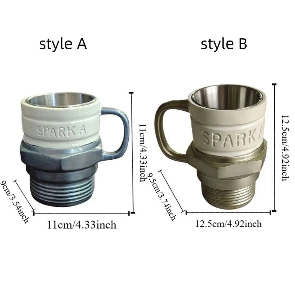 Office Decor Unique Spark Plug Mug Automotive Decorative Industrial Coffee Cup Funny Automotive Themed Mug Coffee Drinking - view 6