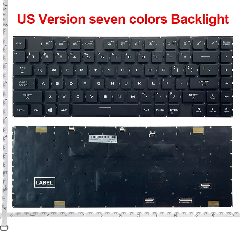 Laptop Keyboard RGB For Asus ROG Strix SCAR G533 G533Z G533ZS G533ZM G533ZX G533Q G533QS G533QM G533QR SN5012B Keyboard view 5
