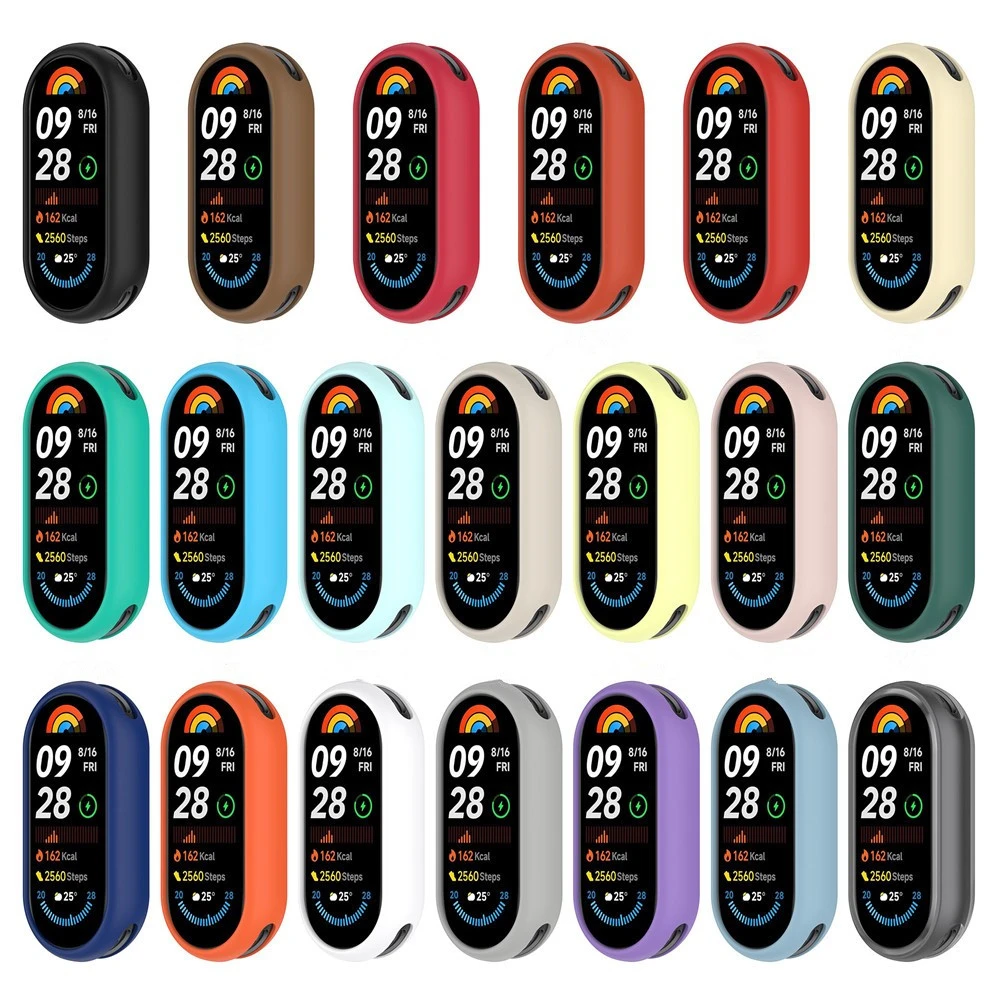 غطاء حماية من السيليكون لهاتف Xiaomi Mi Band 8 9 حافظات حماية ناعمة لهاتف Xiaomi Band 8NFC 9NFC 9 إصدار سيراميك
