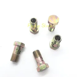 5Pcs M10/12/14/16/18/20/22x1/1.25/1.5 Male Thread Flat Hollow Screw Of Hydraulic Oil Return Pipe