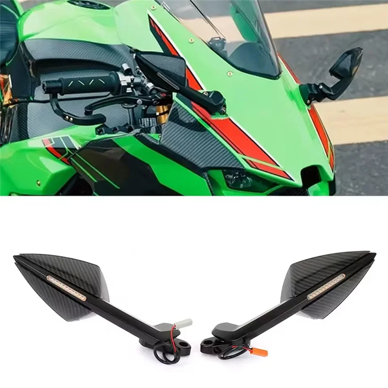 

Sp-для Kawasaki ZX-6R зеркала заднего вида для Kawasaki ZX-6R зеркала заднего вида с указателями поворота светодиодные аксессуары для мотоциклов