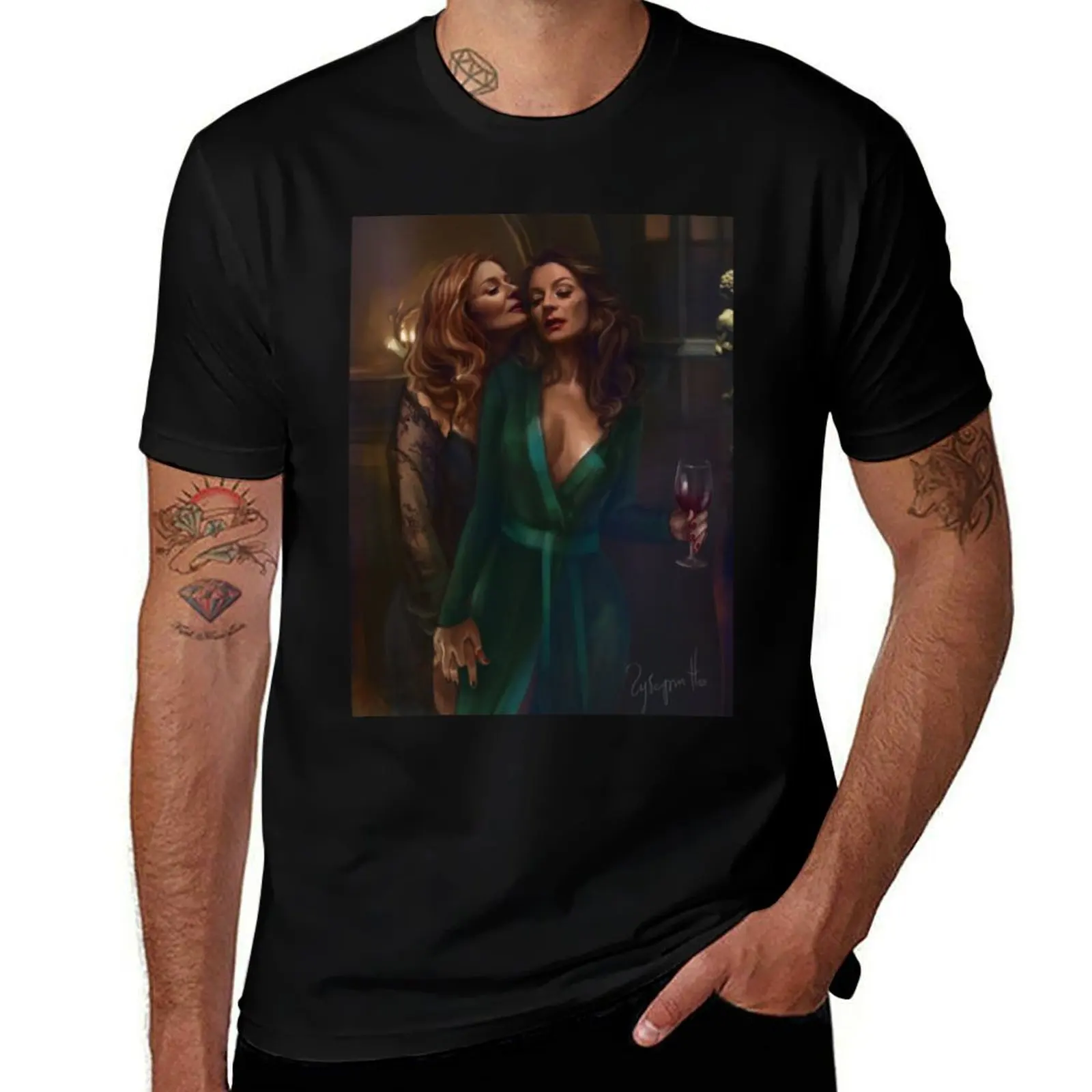 Michelle Gomez fan arts and merch T-Shirt Casual Loose Short Sleeve Tee for Men T-Shirt