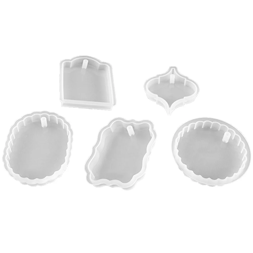 

5Pcs Crystal Silicone Jewelry Mold DIY Handmade Ornament Epoxy Resin Mold for Craft Decoration Jewelry Molds DIY Jewelery Molds