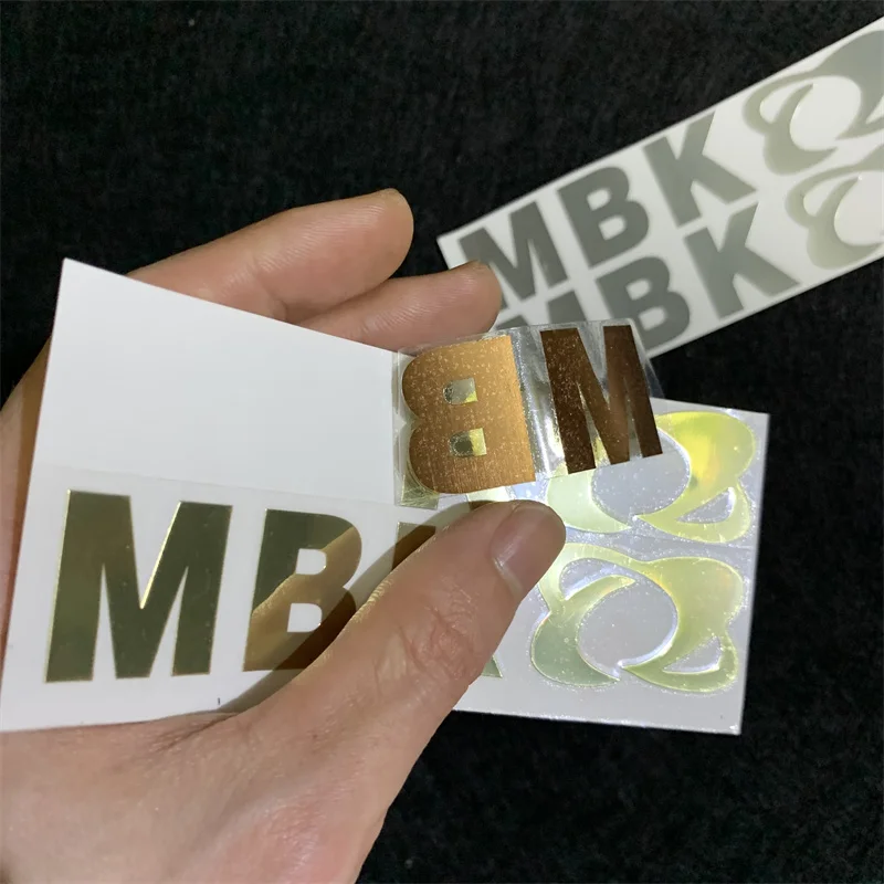 2pcs MBK Metal Sticker Motorcycle Refit Personalized Sticker Motorcycle MBK Logo Decorative Waterproof Decals for MBK