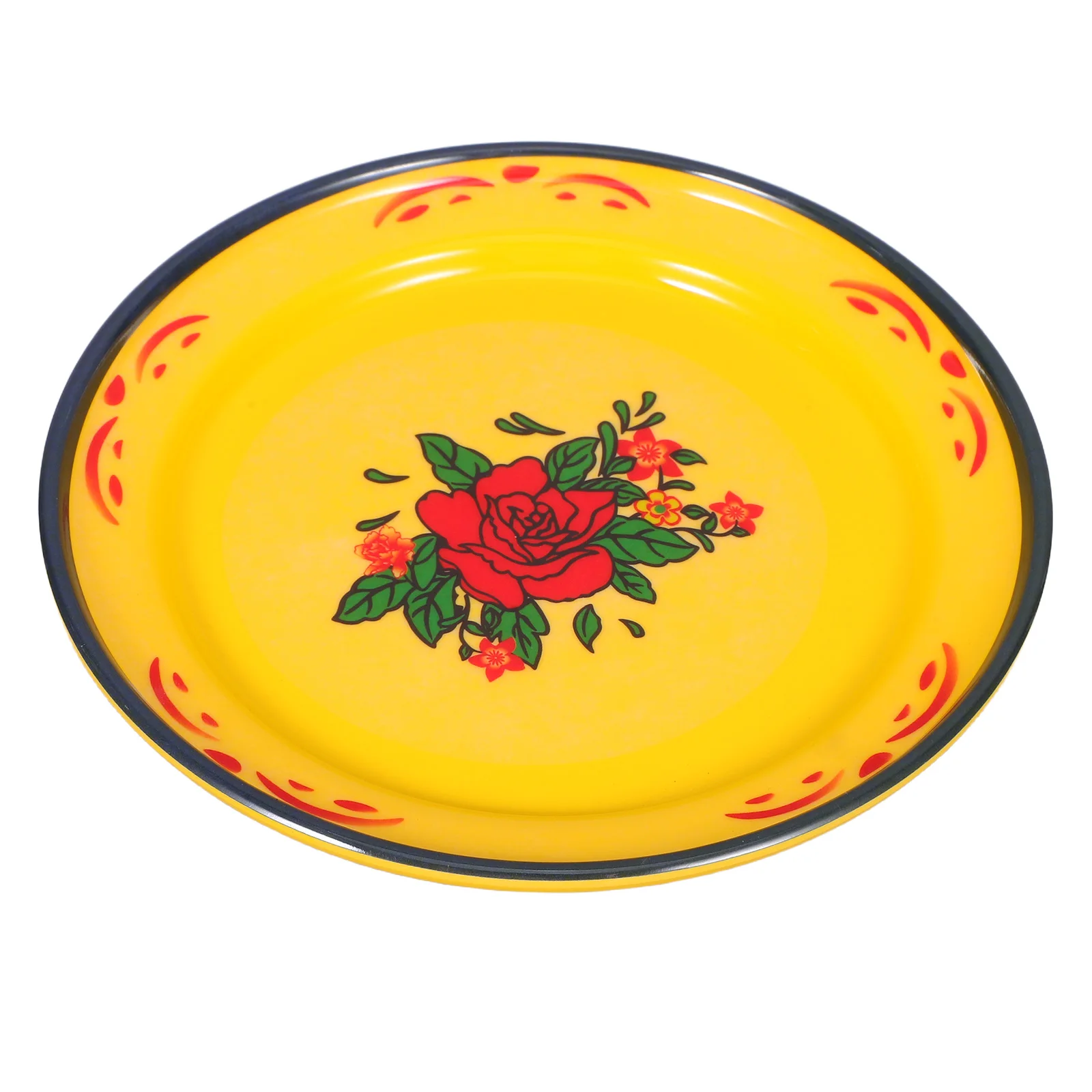 

Melamine Barbecue Tableware Dinner Plates Serving Platter Fruit Bowl Floral Dishes