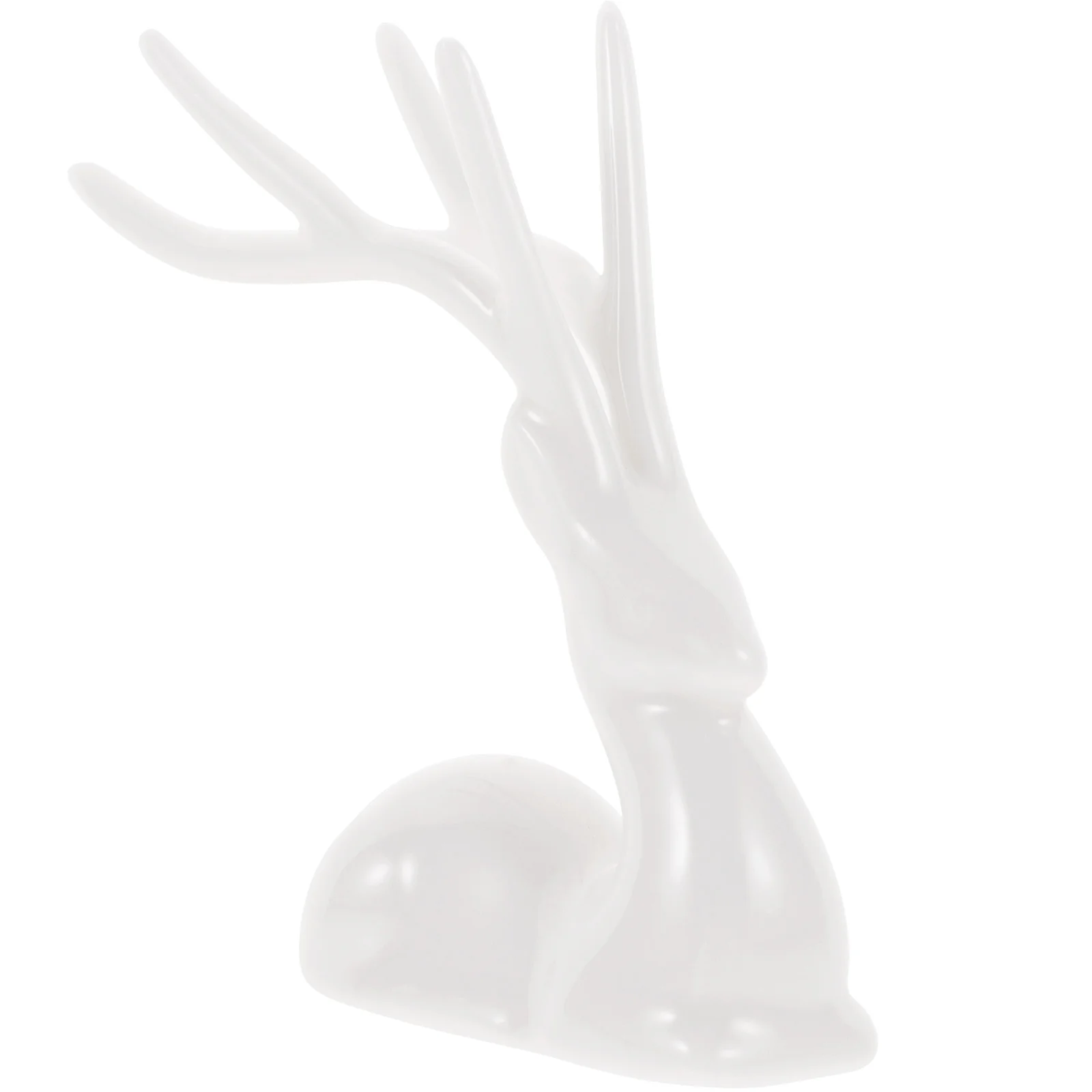 

Cute Ceramic Elk Decoration for Desk Table Home Office Display Fine Craftsmanship Animal Sculpture Indoor Decor Christmas Table