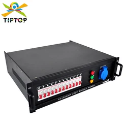 Gigertop 3U Power Distribution Box For Event Electrical Controller 12 Road 4KW Power Switch ABC Indicator Power Supply Box