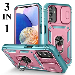 3IN1 Heavy Duty Armor Case for Samsung Galaxy A56 A36 A26 A16 A06 A55 A35 A25 A15 A05S 54 34 24 14 53 52S 33 32 13 OTT-Box Cover