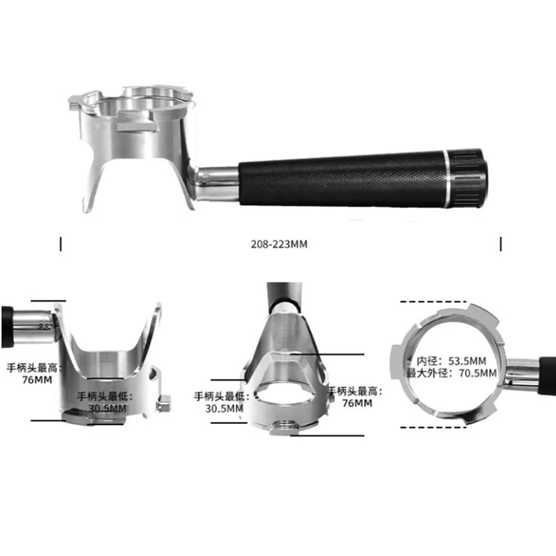 For Ninja ES601/ES655/ES701/ES501/ES502 Stainless Steel Bottomless Portafilter 54mm Naked Portafilter Espresso Machine Accessory