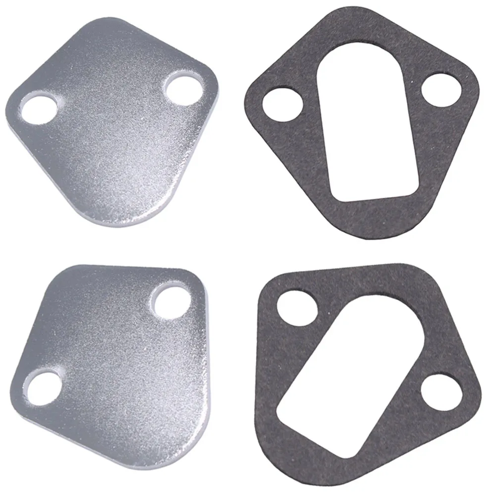 Fuel Pump Block-Off Steel Plate 2058BK Fuel Pump Block-Off Plate for Chevy Big Block BBC 396 427 454