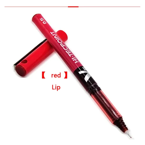 Rotulador quirúrgico para la piel, 1 piezas, maquillaje permanente, rotulador para Microblading, cejas, labios, tatuaje, suministros para principiantes, rojo/negro