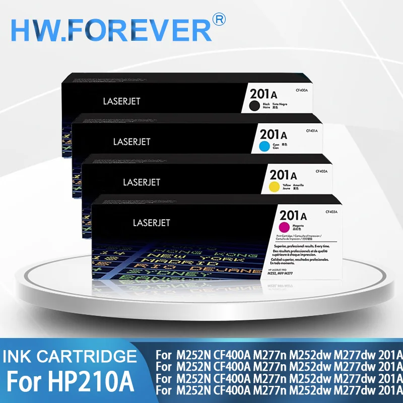 For HP Original 201A Toner Cartridge For HP Laserjet M277n M252dw M277dw 201A Printers Vivid Color Plug And Play Toner Cartridge