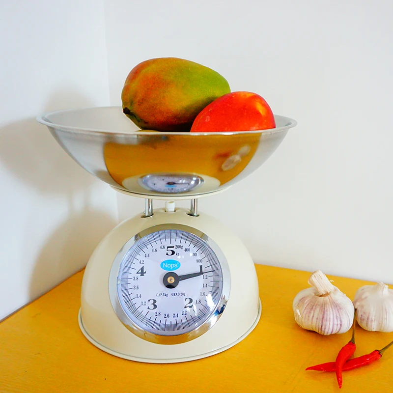 Small 5kg Retro Machinery Platform Scale Kitchen Measurement Scale West Point Baking Degree