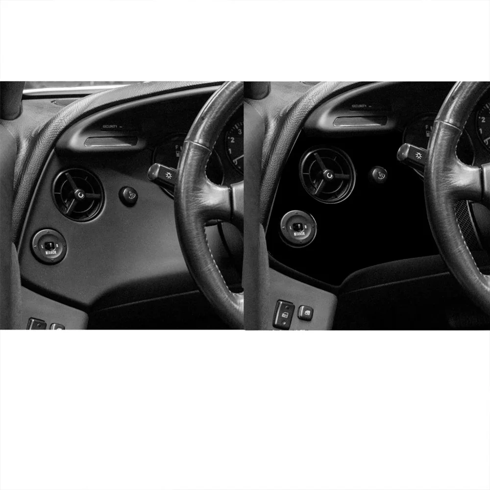 For Toyota Supra A80 MK4 Turbo 1993-1999 Piano Black Driver's Side Air Conditioning Vent Panel Cover Car Accessories Sticker