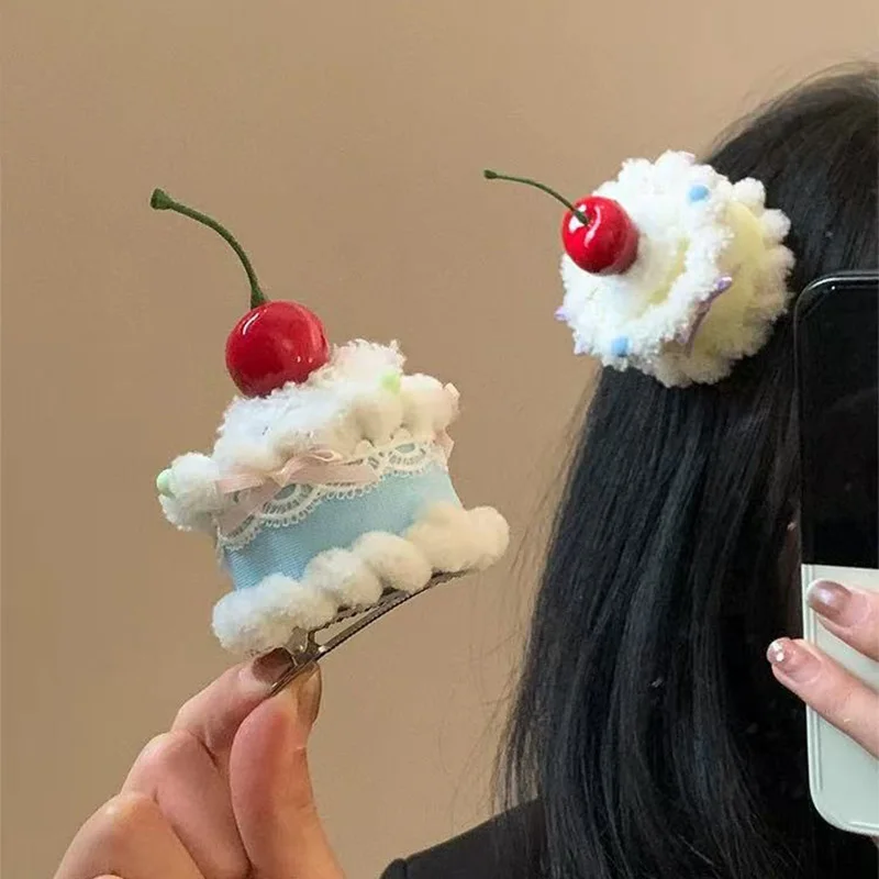 2026 Niedliche Cupcake-Haarspange Geburtstagshut Kopfschmuck Foto-Requisiten Lolita Zylinder Mädchen Haaraccessoires Kopfschmuck-Accessoires Geschenke