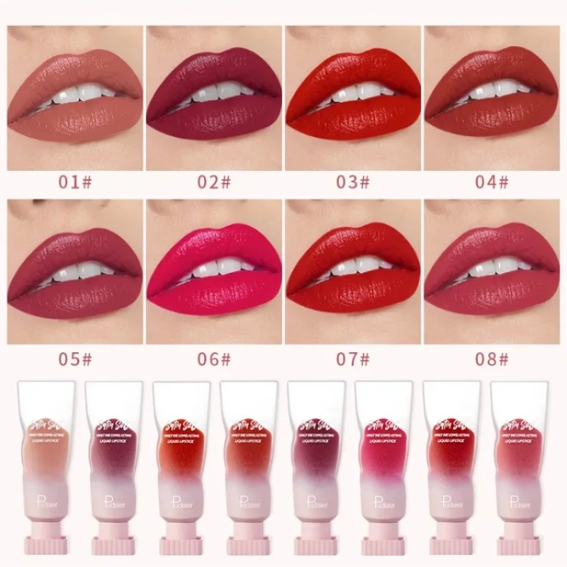 عالية الجودة الفنية لينة ضباب موس المخملية مرآة أحمر الشفاه ملمع الشفاه ماكياج 24 ساعة مقاومة للماء الشفاه عصا ملمع الشفاه المكياج