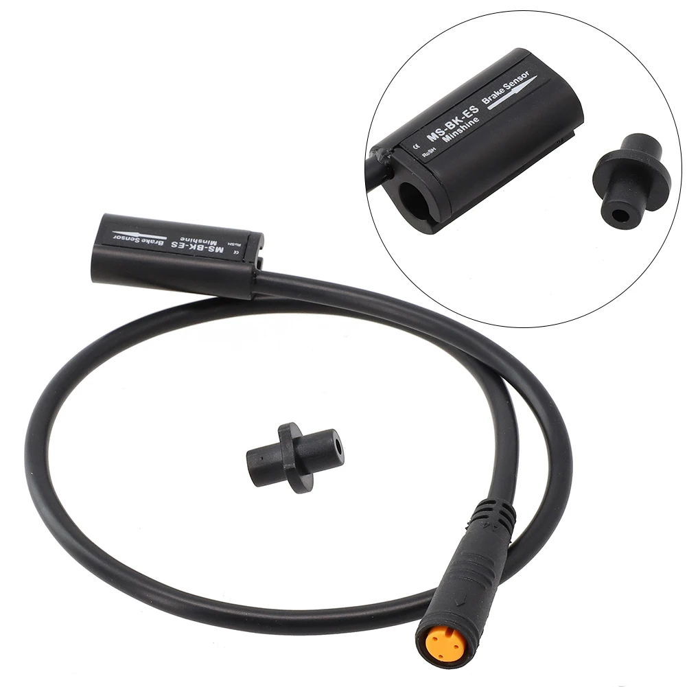 

300mm E-bike Brake Sensor With Waterproof Yellow Socket For Electric Bicycle MS-BK-1R W/ 3-Pole Socket Female E-bike Accessories