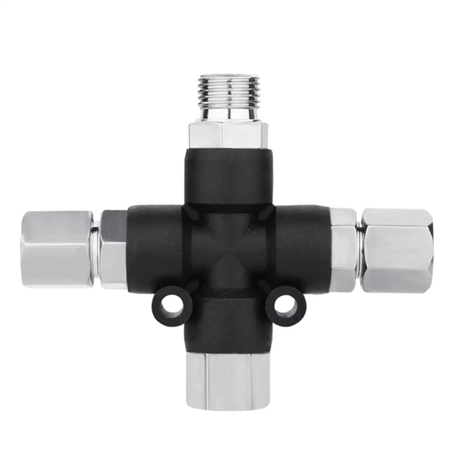 Airbrush Adapter 3 Way,Sturdy Adjustment Airbrush Hose Repair Tool Professional Airbrush Disconnect Connector Accessories
