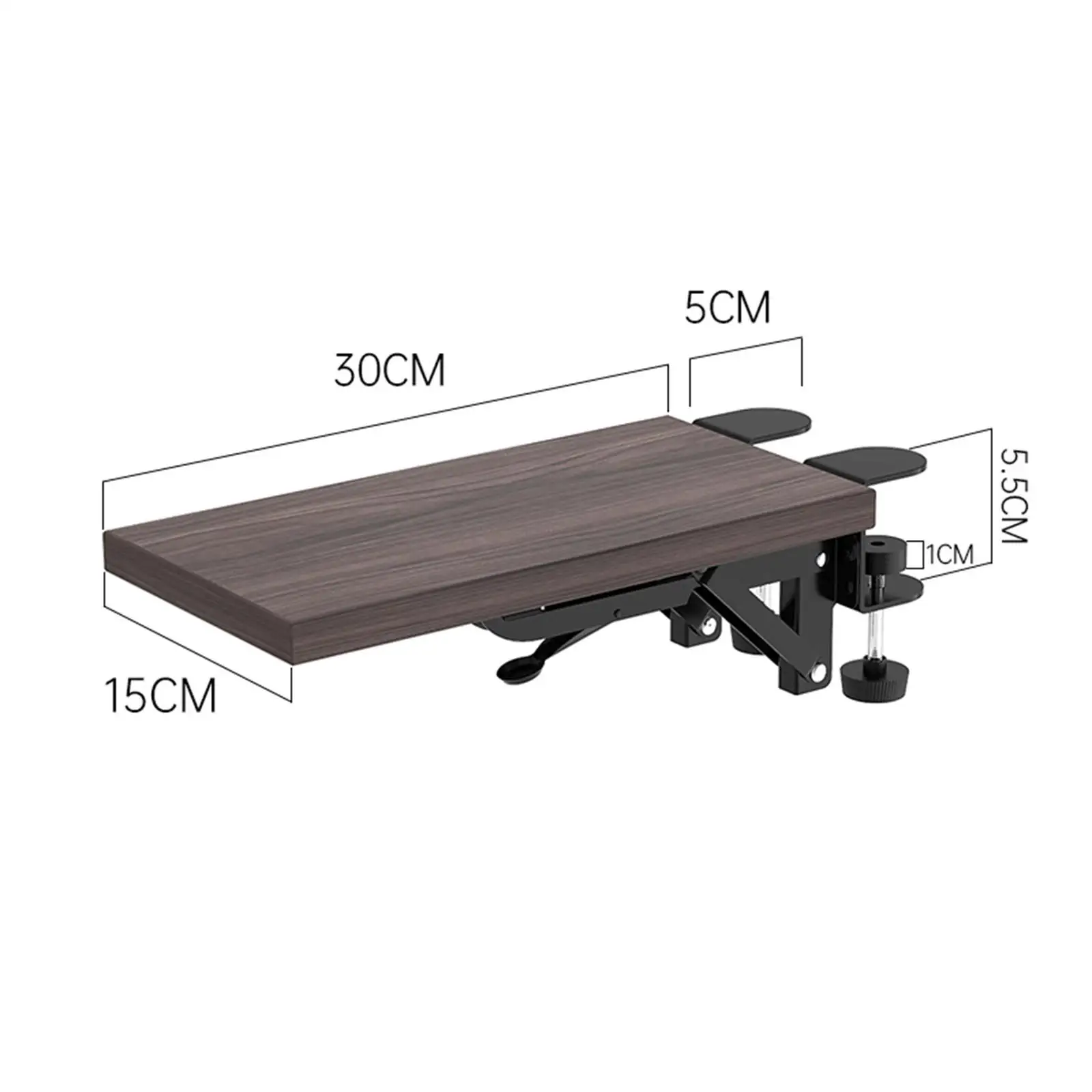 Wood Computer Arm Bracket, Comfortable Foldable Elbow Support for Chair Table