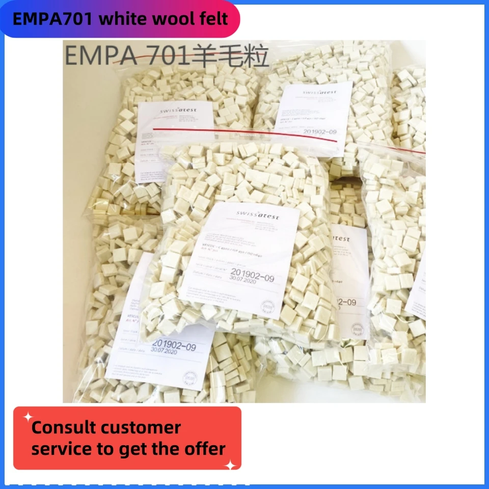 Empa701 White Wool Felt Friction Color Fastness Test Leather Friction Resistant Wool Capsuless