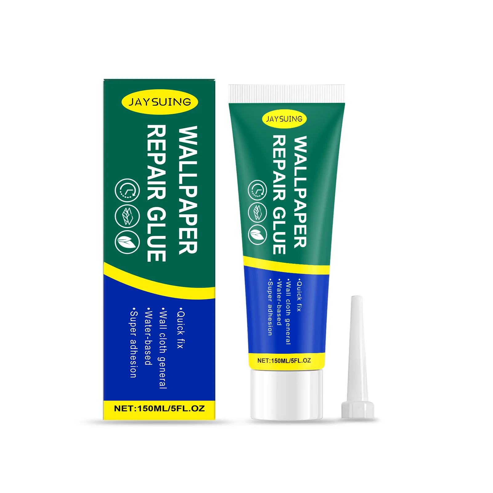 Pegamento para papel tapiz, pasta de arroz glutinoso para reparar bordes deformados, pegamento especial para papel tapiz de fácil ajuste, pegamento doméstico.