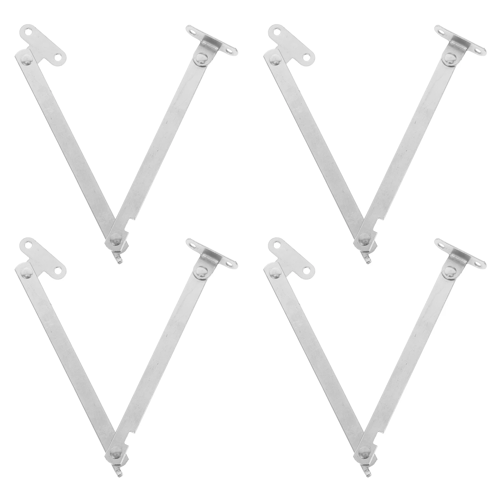 

4pcs Foldable Lid Support Heavy Duty Iron Cabinet Hinges Adjustable niture Door Hinge Soft Close Hardware For Kitchen