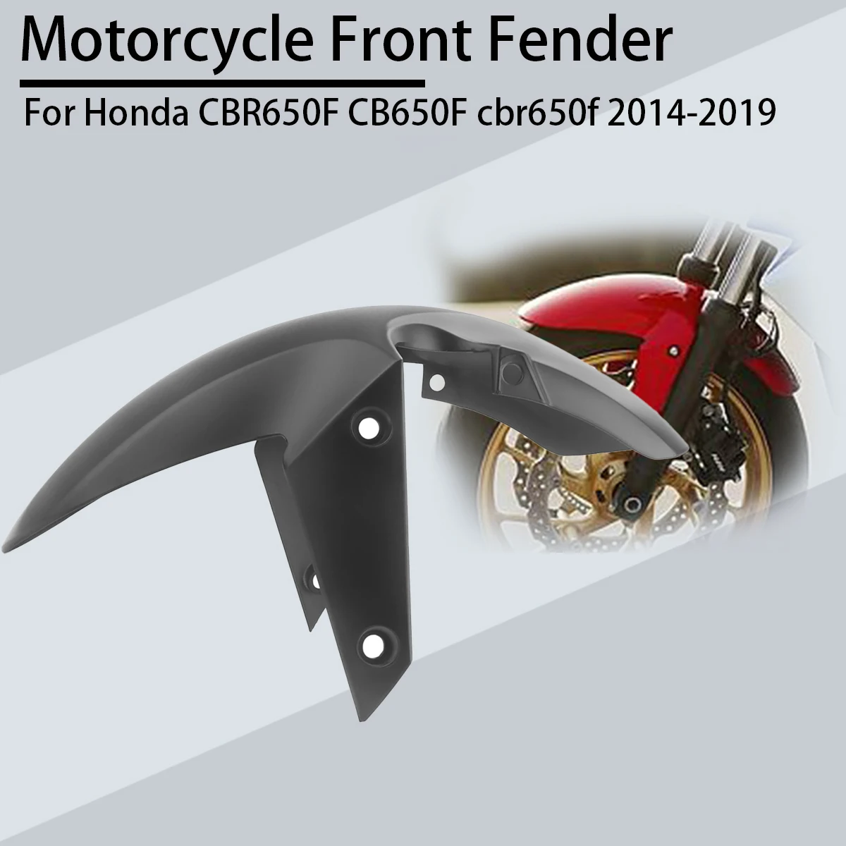 For Honda CBR650F CB650F cbr650f cbr 650 f 2014-2019 Motorcycle Front Fender Mudguard Splash Guard ABS Fairing Accessories