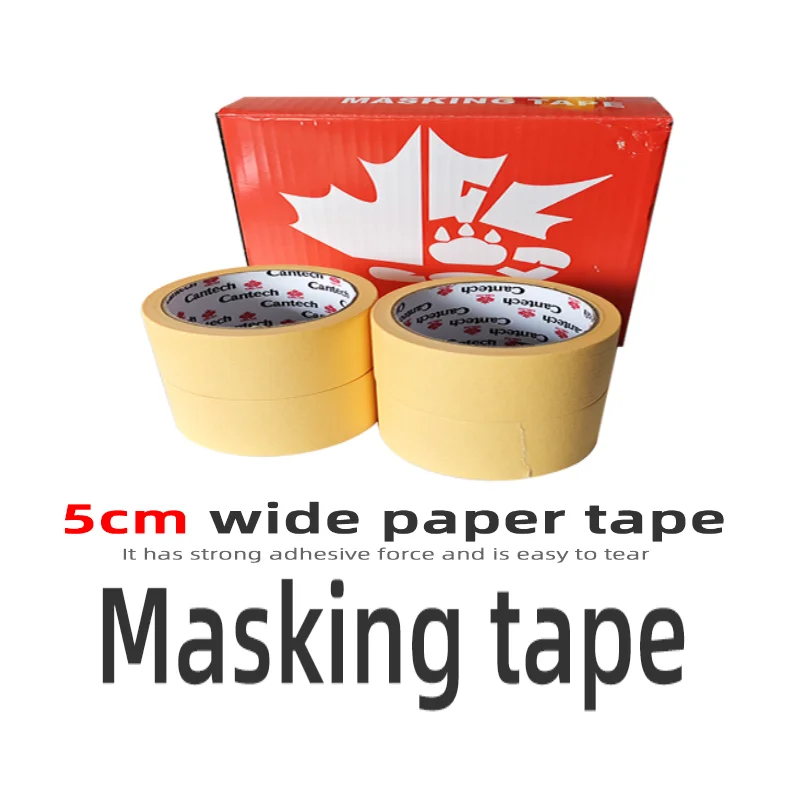 

Автомобильная малярная бумага 5 см для автомобильной краски — устойчивая к высоким температурам, самоклеящаяся, без остатков краски