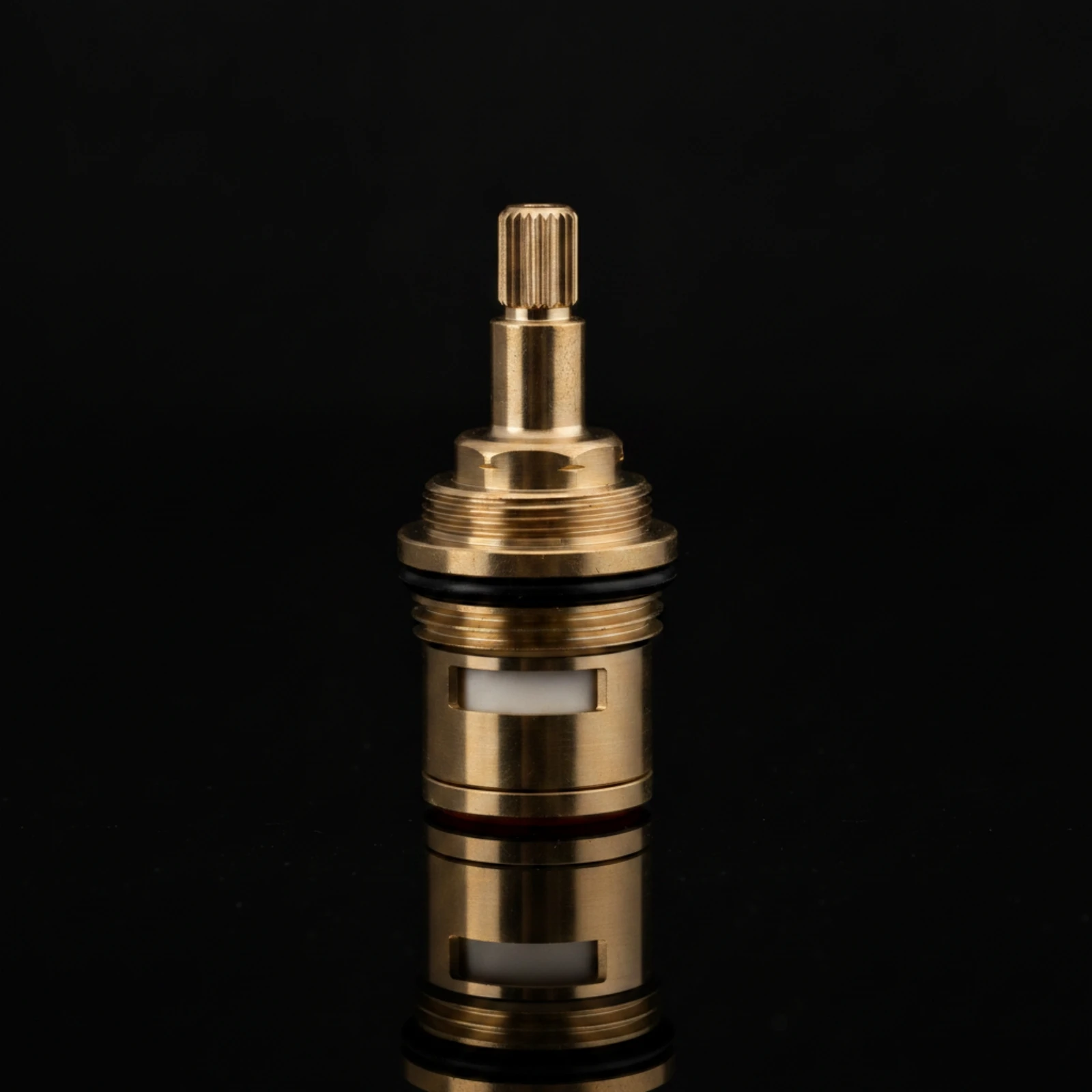 Faucet Valve Cartridge Brass Ceramic Disc Cartridge Hardware Replacement Threaded for DIYers, Bathroom, Kitchen