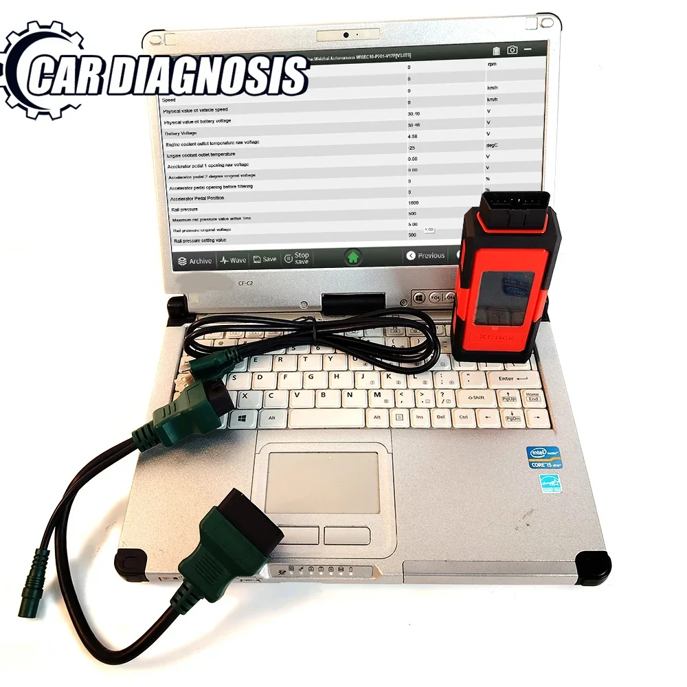 

X005 Plus C2 Laptop Forced Regeneration of DPF Truck Diagnostic Tool for SHACMAN WEICHAI SINOTRUK CNHTC Howo DongFeng FAW