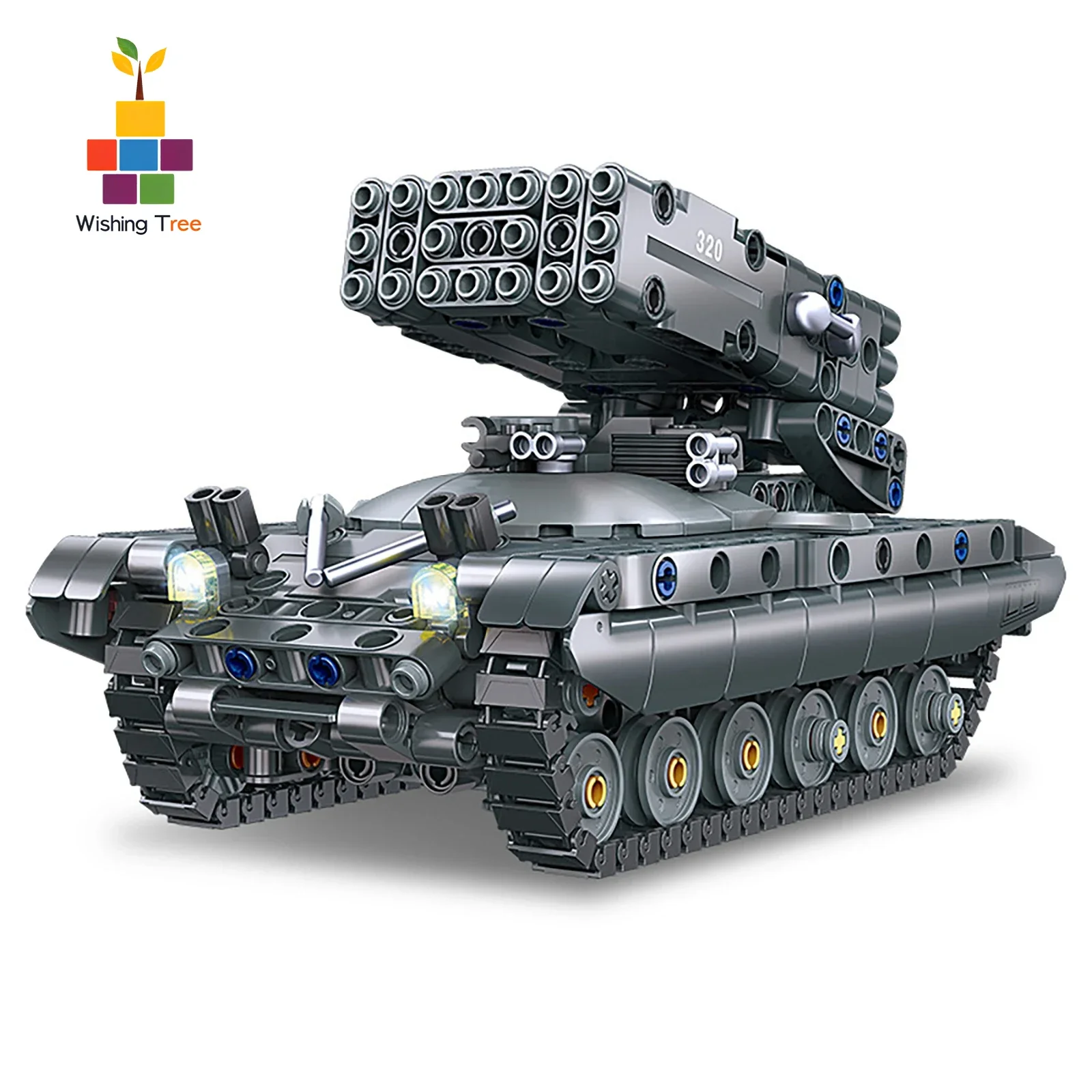 

583 шт. TOS-1A тяжелая ракетная установка танк MOC строительные блоки военная модель игрушки для мальчиков подарок