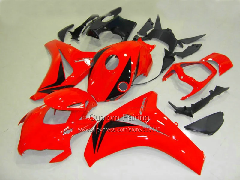 Injection Mold Customize Fairing Kit For HONDA CBR1000 RR 2008 2009 2010 2011 CBR1000RR 08 09 10 11 Red Black Fairings Set DF32