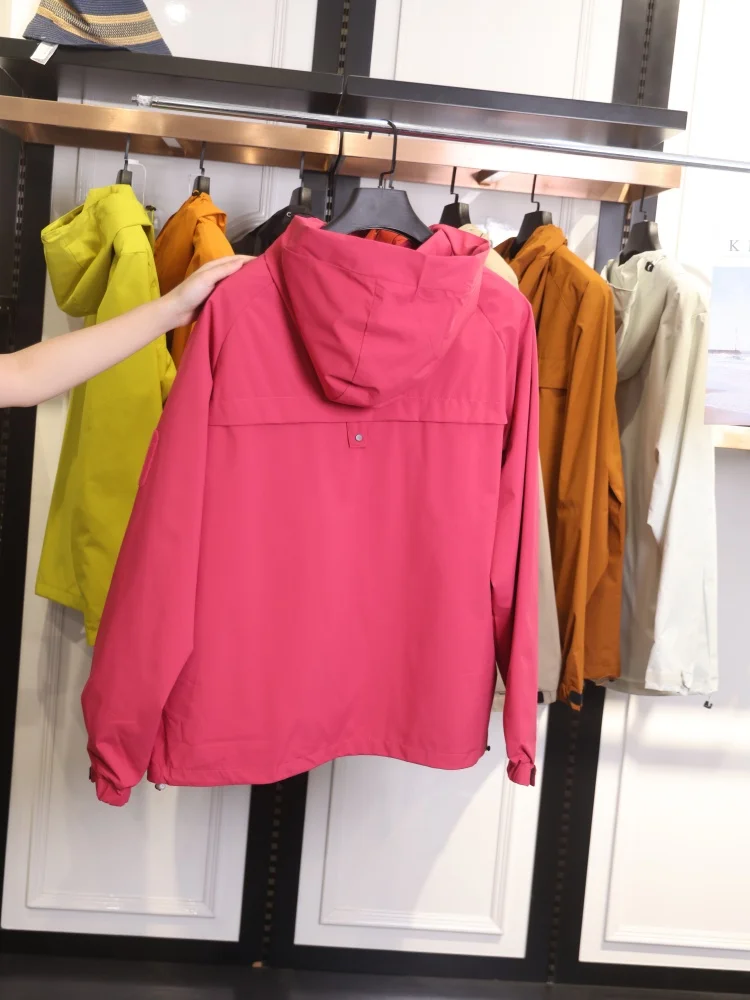 

ex Открытый Ветрозащитный Водонепроницаемый Куртка с Капюшоном Весна Осень Новый Sle Молодежный Длинный Свек Подставка Подходит