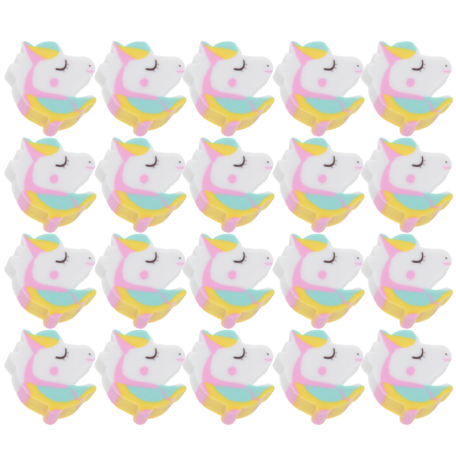 

50 Pcs Eraser Erasers Animal Balloon Cat Paw Shaped Retractable Birthday Jacket Child
