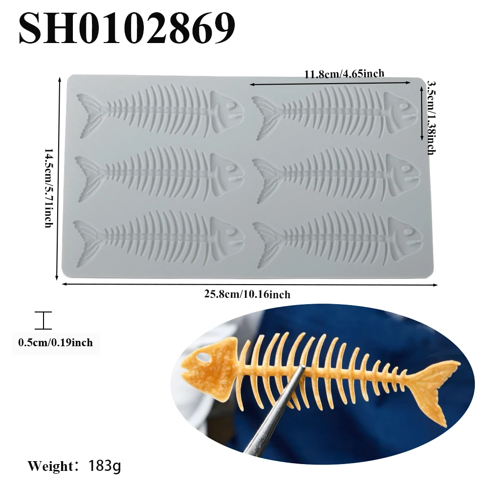 Leaf or Lemon Slice or Fish Bone Design Chocolate Chip Mould Silicone Lace Mat Sugar Craft Silicone Pad Silicone Fondant Mold