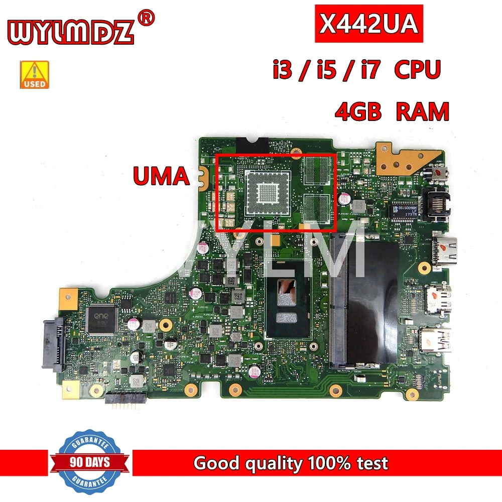 

X442UA i3/i5/i7 CPU 4GB RAM Mainboard REV2.0 For ASUS X442UA X442U X442UQ Laptop Motherboard 100% Tested