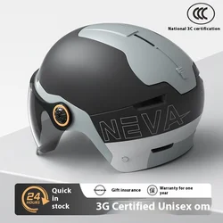 3c Certified Electric Vehicle Helmet Men Women Motorcycle Summer Battery Car Riding Half Helmet Hard Hat