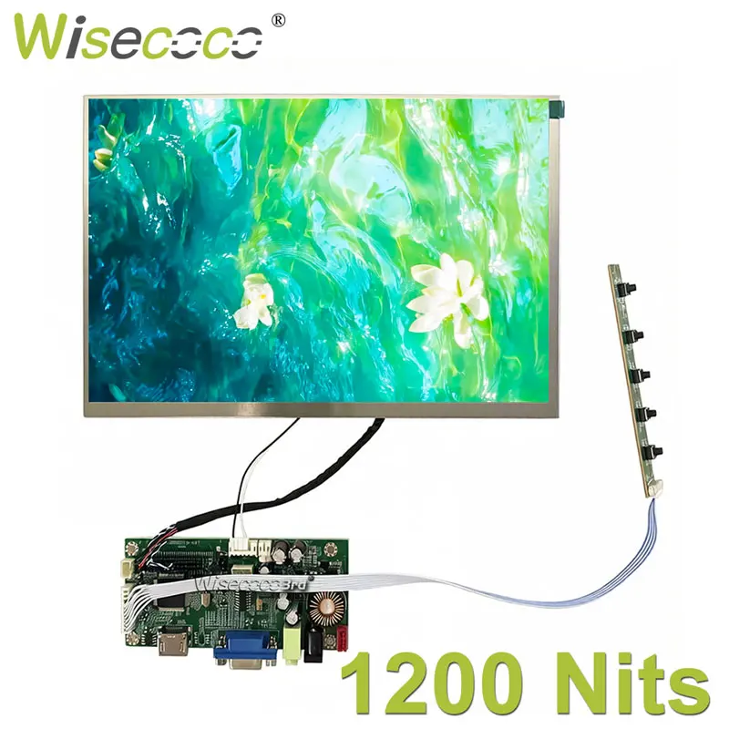 Wisecoco 10.1 Inch Sunlight Readable Display 1280x800 1000 Nits 1200 Nits High Luminance Panel