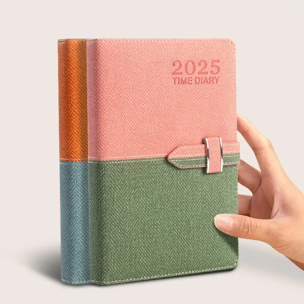 2025 Planner 12-Month Daily Weekly Monthly Calendar To-do List Agenda Notebook with Monthly Tabs Notes Pages Back Pocket