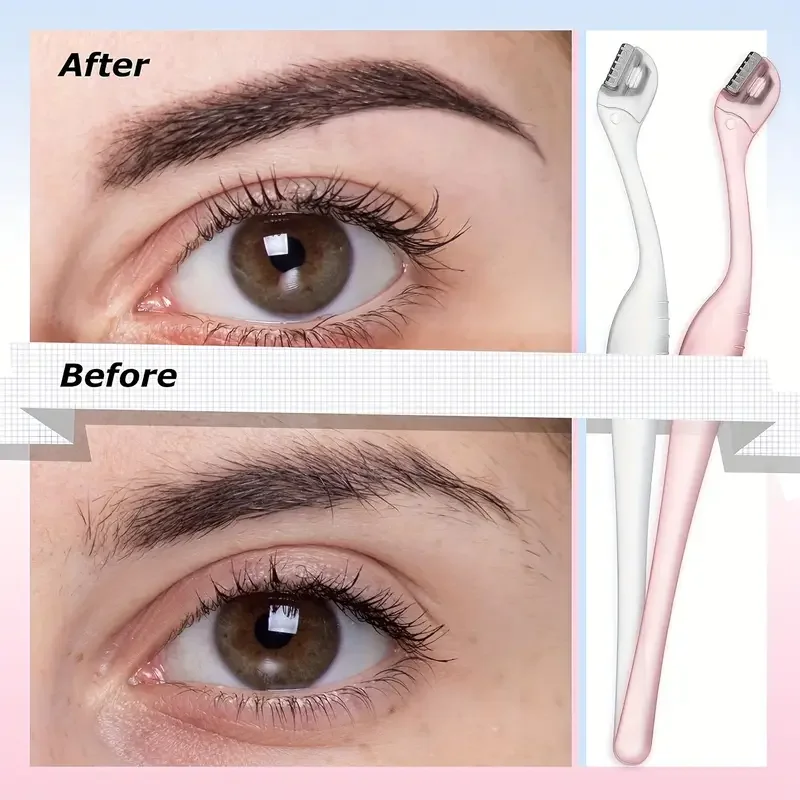 ماكينة تشذيب الحواجب الصغيرة، ماكينة تشذيب اللحية للوجه، ماكينة حلاقة محمولة بسهولة تزيل الشفاه، أداة العناية بالوجه الخاصة بالشعر #4