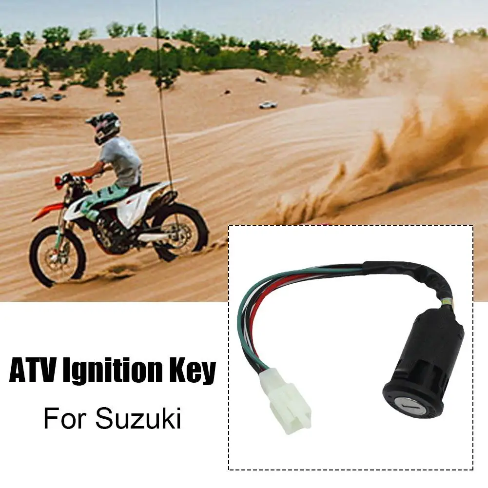 NEW High-end 1PC50cc-250cc Quad4 Wheeler ATV Ignition Switch for SUZUKI Dirt Pit Bike Fit Motorcycle Wire Start Switch Key E4D9