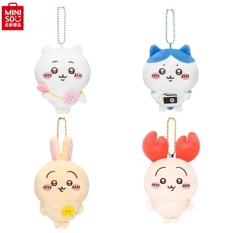 

Kawaii Chiikawas Plush Keychain Hachiware Usagi Xiaojiao Outing Series Plushtoy Anime Cartoon Figure Keychain Pendant Ornament