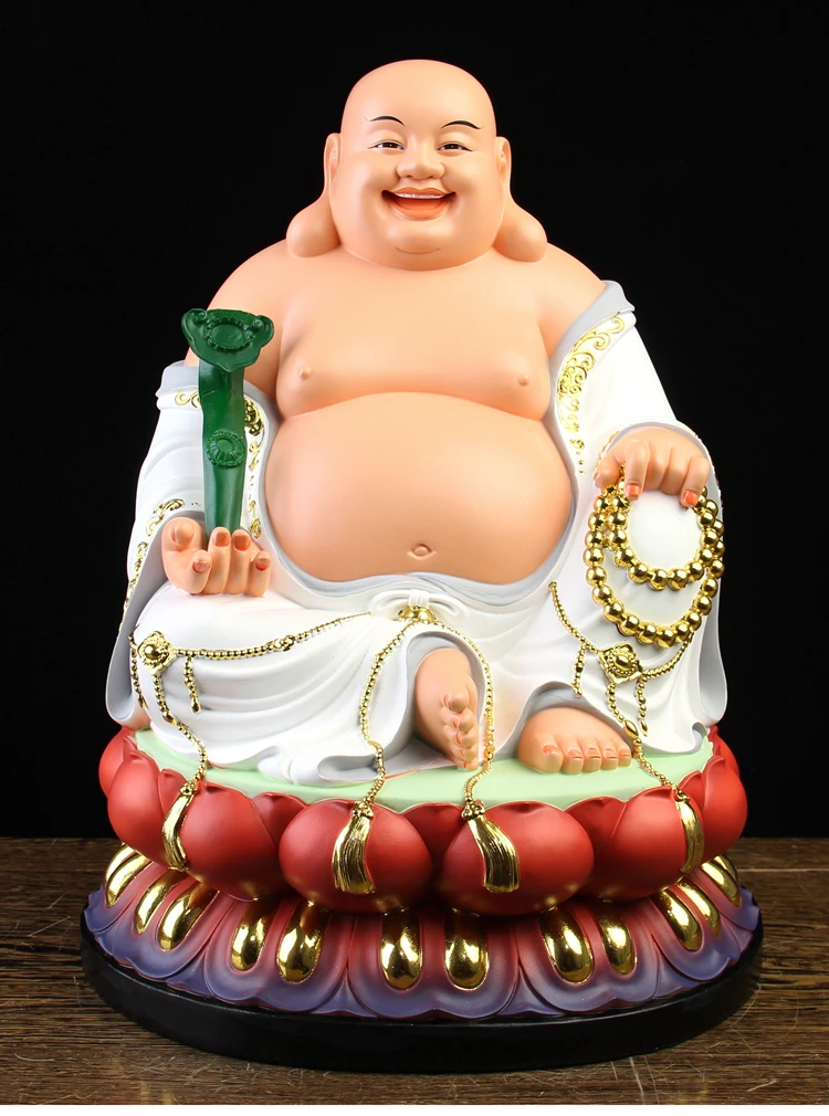 GOOD Asia Maitreya Buddha God of wealth BUDDHA figure home Altar shop Worship efficacious Talisman family Goddess Mascot statue